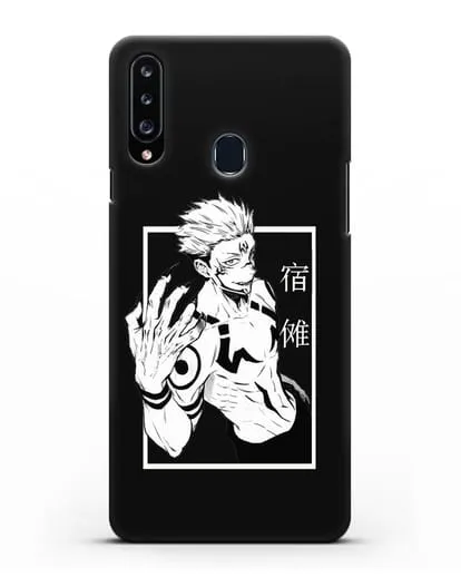 Чехол аниме Магическая битва (Jujutsu Kaisen) Джуджатсу Кайсен Дзюго изображение силиконовый для Samsung Galaxy A20s [SM-A207FN]