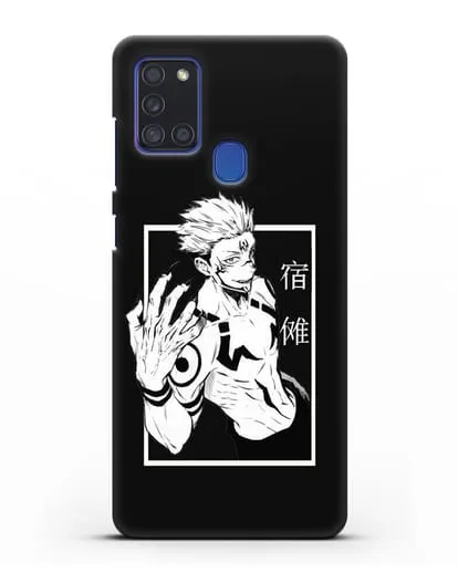 Чехол аниме Магическая битва (Jujutsu Kaisen) Джуджатсу Кайсен Дзюго изображение силиконовый для Samsung Galaxy A21s [SM-A217F]