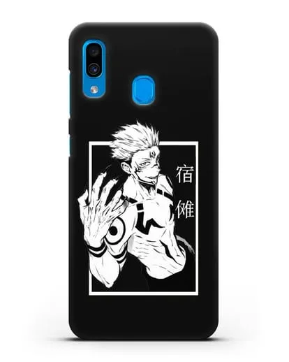 Чехол аниме Магическая битва (Jujutsu Kaisen) Джуджатсу Кайсен Дзюго изображение силиконовый для Samsung Galaxy A30 [SM-A305FN]