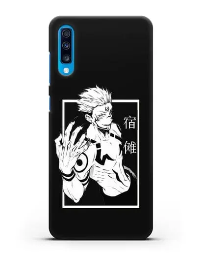Чехол аниме Магическая битва (Jujutsu Kaisen) Джуджатсу Кайсен Дзюго изображение силиконовый для Samsung Galaxy A70 [SM-A705F]