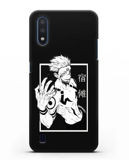 Чехол аниме Магическая битва (Jujutsu Kaisen) Джуджатсу Кайсен Дзюго изображение силиконовый для Samsung Galaxy M01 [SM-M015F]