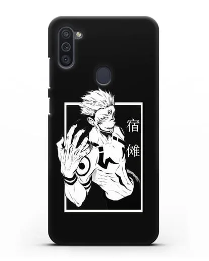 Чехол аниме Магическая битва (Jujutsu Kaisen) Джуджатсу Кайсен Дзюго изображение силиконовый для Samsung Galaxy M11 [SM-M115F]