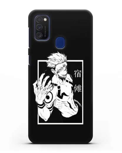 Чехол аниме Магическая битва (Jujutsu Kaisen) Джуджатсу Кайсен Дзюго изображение силиконовый для Samsung Galaxy M21 [SM-M215F]
