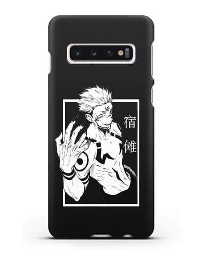 Чехол аниме Магическая битва (Jujutsu Kaisen) Джуджатсу Кайсен Дзюго изображение силиконовый для Samsung Galaxy S10 [SM-G973F]