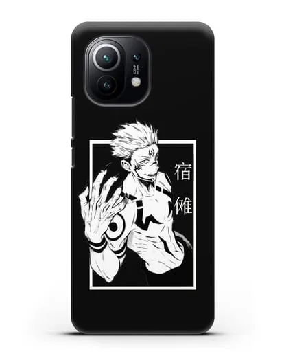 Чехол аниме Магическая битва (Jujutsu Kaisen) Джуджатсу Кайсен Дзюго изображение силиконовый для Xiaomi Mi 11