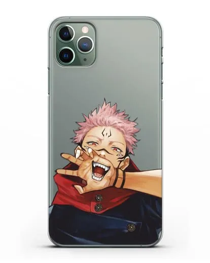Чехол аниме Магическая битва (Jujutsu Kaisen) Джуджатсу Кайсен Дзюго Юдзи Итадори силиконовый для iPhone 11 Pro
