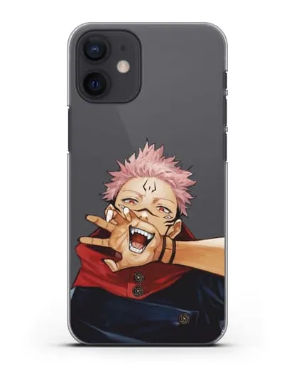 Чехол аниме Магическая битва (Jujutsu Kaisen) Джуджатсу Кайсен Дзюго Юдзи Итадори силиконовый для iPhone 12 mini