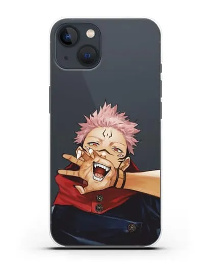 Чехол аниме Магическая битва (Jujutsu Kaisen) Джуджатсу Кайсен Дзюго Юдзи Итадори силиконовый для iPhone 13