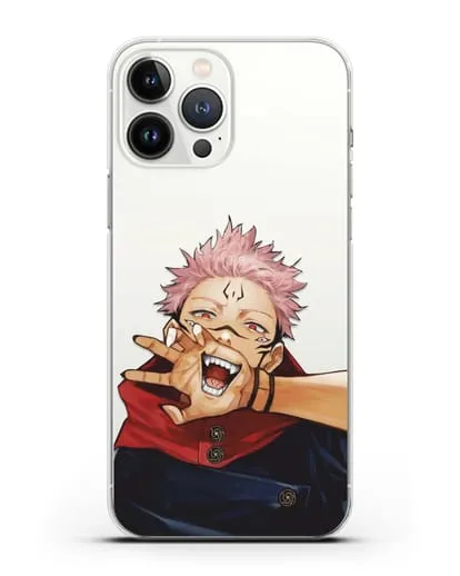 Чехол аниме Магическая битва (Jujutsu Kaisen) Джуджатсу Кайсен Дзюго Юдзи Итадори силиконовый для iPhone 13 Pro Max