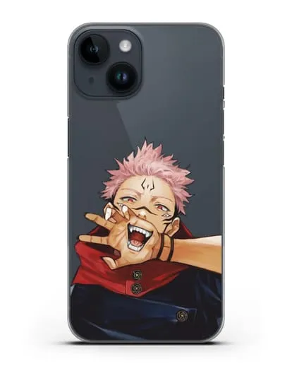 Чехол аниме Магическая битва (Jujutsu Kaisen) Джуджатсу Кайсен Дзюго Юдзи Итадори силиконовый для iPhone 14