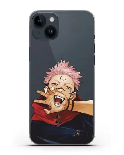 Чехол аниме Магическая битва (Jujutsu Kaisen) Джуджатсу Кайсен Дзюго Юдзи Итадори силиконовый для iPhone 14 Plus