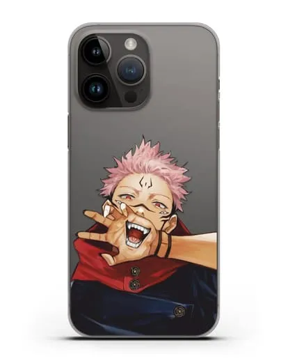 Чехол аниме Магическая битва (Jujutsu Kaisen) Джуджатсу Кайсен Дзюго Юдзи Итадори силиконовый для iPhone 14 Pro Max