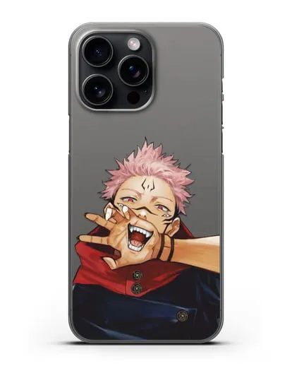 Чехол аниме Магическая битва (Jujutsu Kaisen) Джуджатсу Кайсен Дзюго Юдзи Итадори силиконовый для iPhone 15 Pro Max