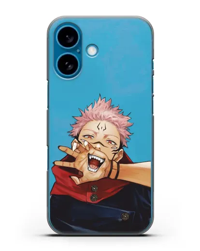 Чехол аниме Магическая битва (Jujutsu Kaisen) Джуджатсу Кайсен Дзюго Юдзи Итадори силиконовый для iPhone 16