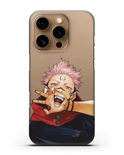 Чехол аниме Магическая битва (Jujutsu Kaisen) Джуджатсу Кайсен Дзюго Юдзи Итадори силиконовый для iPhone 16 Pro