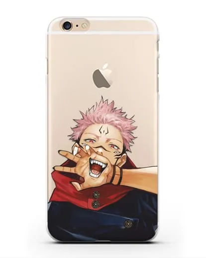 Чехол аниме Магическая битва (Jujutsu Kaisen) Джуджатсу Кайсен Дзюго Юдзи Итадори силиконовый для iPhone 6 Plus