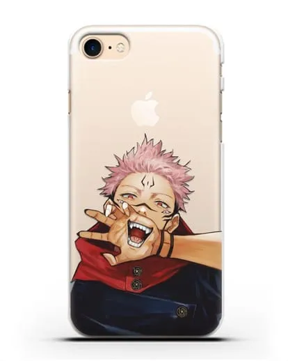 Чехол аниме Магическая битва (Jujutsu Kaisen) Джуджатсу Кайсен Дзюго Юдзи Итадори силиконовый для iPhone 7