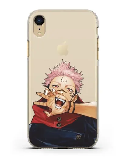 Чехол аниме Магическая битва (Jujutsu Kaisen) Джуджатсу Кайсен Дзюго Юдзи Итадори силиконовый для iPhone XR