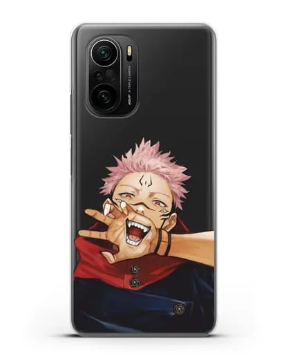 Чехол аниме Магическая битва (Jujutsu Kaisen) Джуджатсу Кайсен Дзюго Юдзи Итадори силиконовый для Xiaomi Poco F3 Pro