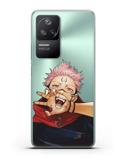 Чехол аниме Магическая битва (Jujutsu Kaisen) Джуджатсу Кайсен Дзюго Юдзи Итадори силиконовый для Xiaomi Poco F4