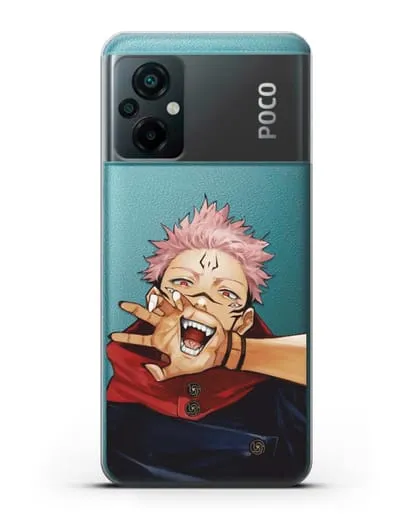 Чехол аниме Магическая битва (Jujutsu Kaisen) Джуджатсу Кайсен Дзюго Юдзи Итадори силиконовый для Xiaomi Poco M5
