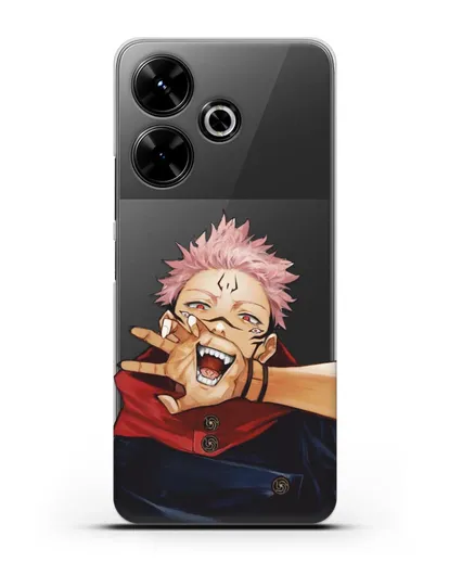 Чехол аниме Магическая битва (Jujutsu Kaisen) Джуджатсу Кайсен Дзюго Юдзи Итадори силиконовый для Xiaomi Poco M6