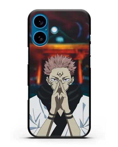 Чехол аниме Магическая битва (Jujutsu Kaisen) Джуджатсу Кайсен Дзюго Рёмен Сукуна силиконовый для iPhone 16