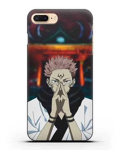 Чехол аниме Магическая битва (Jujutsu Kaisen) Джуджатсу Кайсен Дзюго Рёмен Сукуна силиконовый для iPhone 7 Plus
