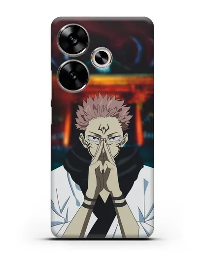 Чехол аниме Магическая битва (Jujutsu Kaisen) Джуджатсу Кайсен Дзюго Рёмен Сукуна силиконовый для Xiaomi Poco F6