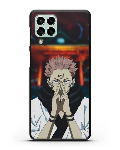 Чехол аниме Магическая битва (Jujutsu Kaisen) Джуджатсу Кайсен Дзюго Рёмен Сукуна силиконовый для Samsung Galaxy M53 [SM-M536]