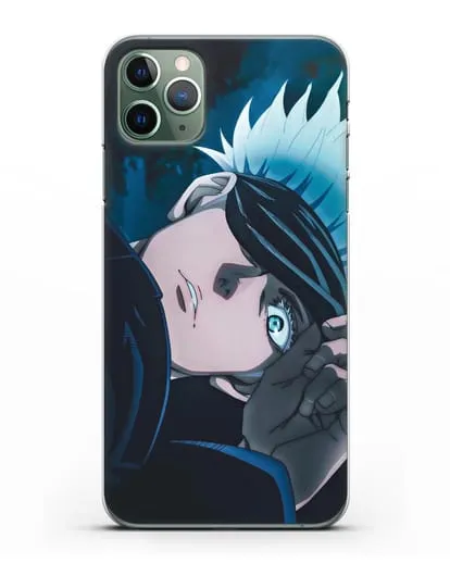 Чехол аниме Магическая битва (Jujutsu Kaisen) Джуджатсу Кайсен Дзюго Сатору Годжо силиконовый для iPhone 11 Pro Max