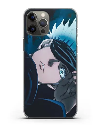 Чехол аниме Магическая битва (Jujutsu Kaisen) Джуджатсу Кайсен Дзюго Сатору Годжо силиконовый для iPhone 12 Pro Max