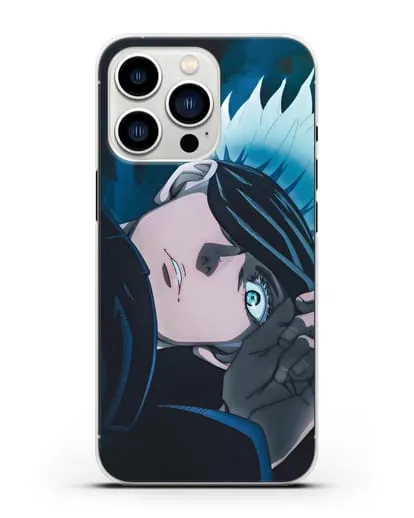 Чехол аниме Магическая битва (Jujutsu Kaisen) Джуджатсу Кайсен Дзюго Сатору Годжо силиконовый для iPhone 13 Pro