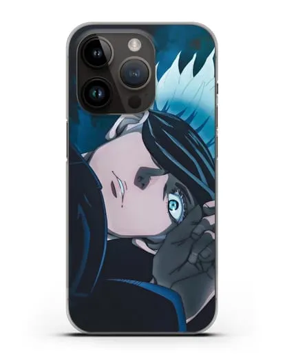 Чехол аниме Магическая битва (Jujutsu Kaisen) Джуджатсу Кайсен Дзюго Сатору Годжо силиконовый для iPhone 14 Pro