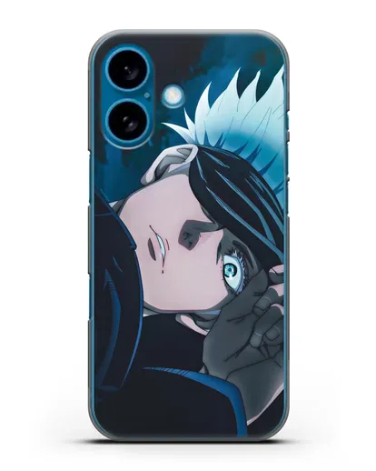 Чехол аниме Магическая битва (Jujutsu Kaisen) Джуджатсу Кайсен Дзюго Сатору Годжо силиконовый для iPhone 16