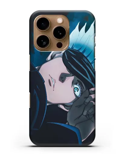 Чехол аниме Магическая битва (Jujutsu Kaisen) Джуджатсу Кайсен Дзюго Сатору Годжо силиконовый для iPhone 16 Pro