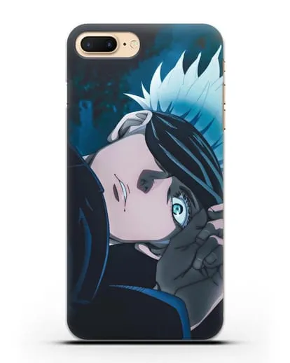 Чехол аниме Магическая битва (Jujutsu Kaisen) Джуджатсу Кайсен Дзюго Сатору Годжо силиконовый для iPhone 7 Plus