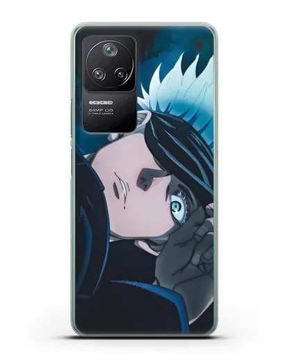 Чехол аниме Магическая битва (Jujutsu Kaisen) Джуджатсу Кайсен Дзюго Сатору Годжо силиконовый для Xiaomi Poco F4