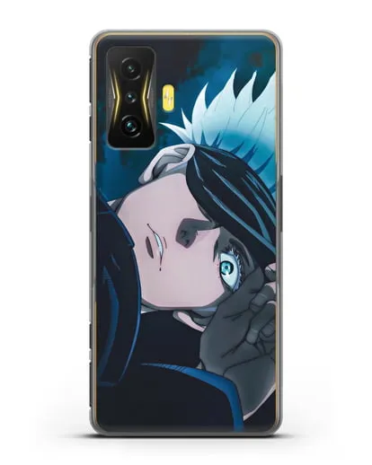 Чехол аниме Магическая битва (Jujutsu Kaisen) Джуджатсу Кайсен Дзюго Сатору Годжо силиконовый для Xiaomi Poco F4 GT