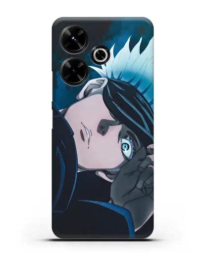 Чехол аниме Магическая битва (Jujutsu Kaisen) Джуджатсу Кайсен Дзюго Сатору Годжо силиконовый для Xiaomi Poco M6