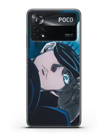 Чехол аниме Магическая битва (Jujutsu Kaisen) Джуджатсу Кайсен Дзюго Сатору Годжо силиконовый для Xiaomi Poco X4 Pro