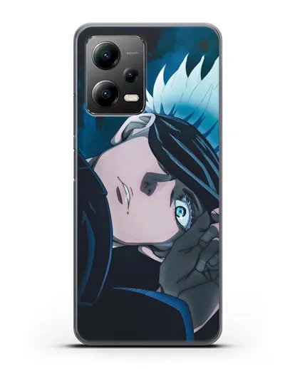 Чехол аниме Магическая битва (Jujutsu Kaisen) Джуджатсу Кайсен Дзюго Сатору Годжо силиконовый для Xiaomi Poco X5