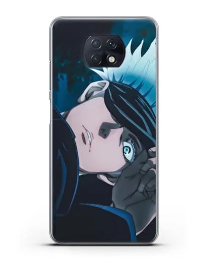 Чехол аниме Магическая битва (Jujutsu Kaisen) Джуджатсу Кайсен Дзюго Сатору Годжо силиконовый для Xiaomi Redmi Note 9T