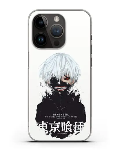 Чехол аниме Токийский гуль (Tokyo Ghoul) Кен Канеки постер силиконовый для iPhone 14 Pro