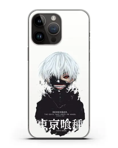 Чехол аниме Токийский гуль (Tokyo Ghoul) Кен Канеки постер силиконовый для iPhone 14 Pro Max