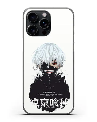 Чехол аниме Токийский гуль (Tokyo Ghoul) Кен Канеки постер силиконовый для iPhone 15 Pro Max