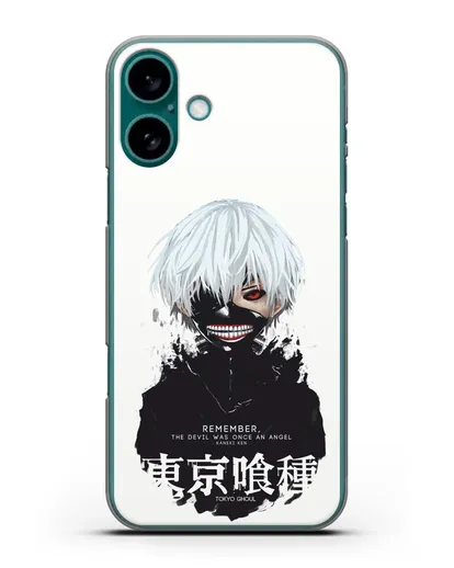 Чехол аниме Токийский гуль (Tokyo Ghoul) Кен Канеки постер силиконовый для iPhone 16 Plus