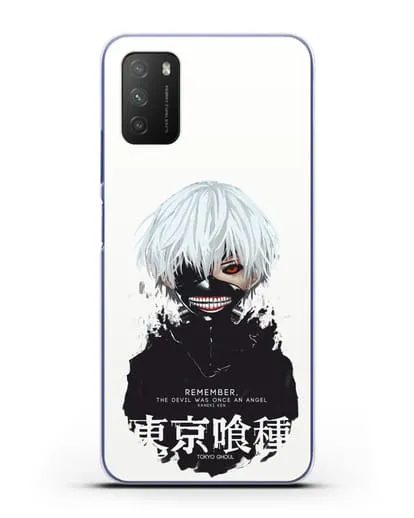 Чехол аниме Токийский гуль (Tokyo Ghoul) Кен Канеки постер силиконовый для Xiaomi Poco M3