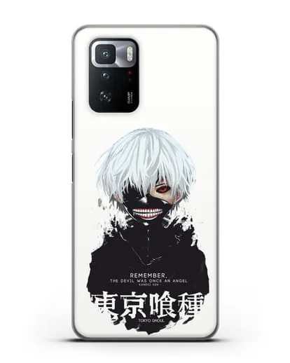 Чехол аниме Токийский гуль (Tokyo Ghoul) Кен Канеки постер силиконовый для Xiaomi Poco X3 GT