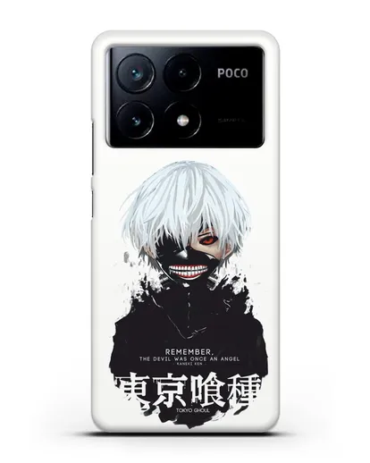 Чехол аниме Токийский гуль (Tokyo Ghoul) Кен Канеки постер силиконовый для Xiaomi Poco X6 Pro